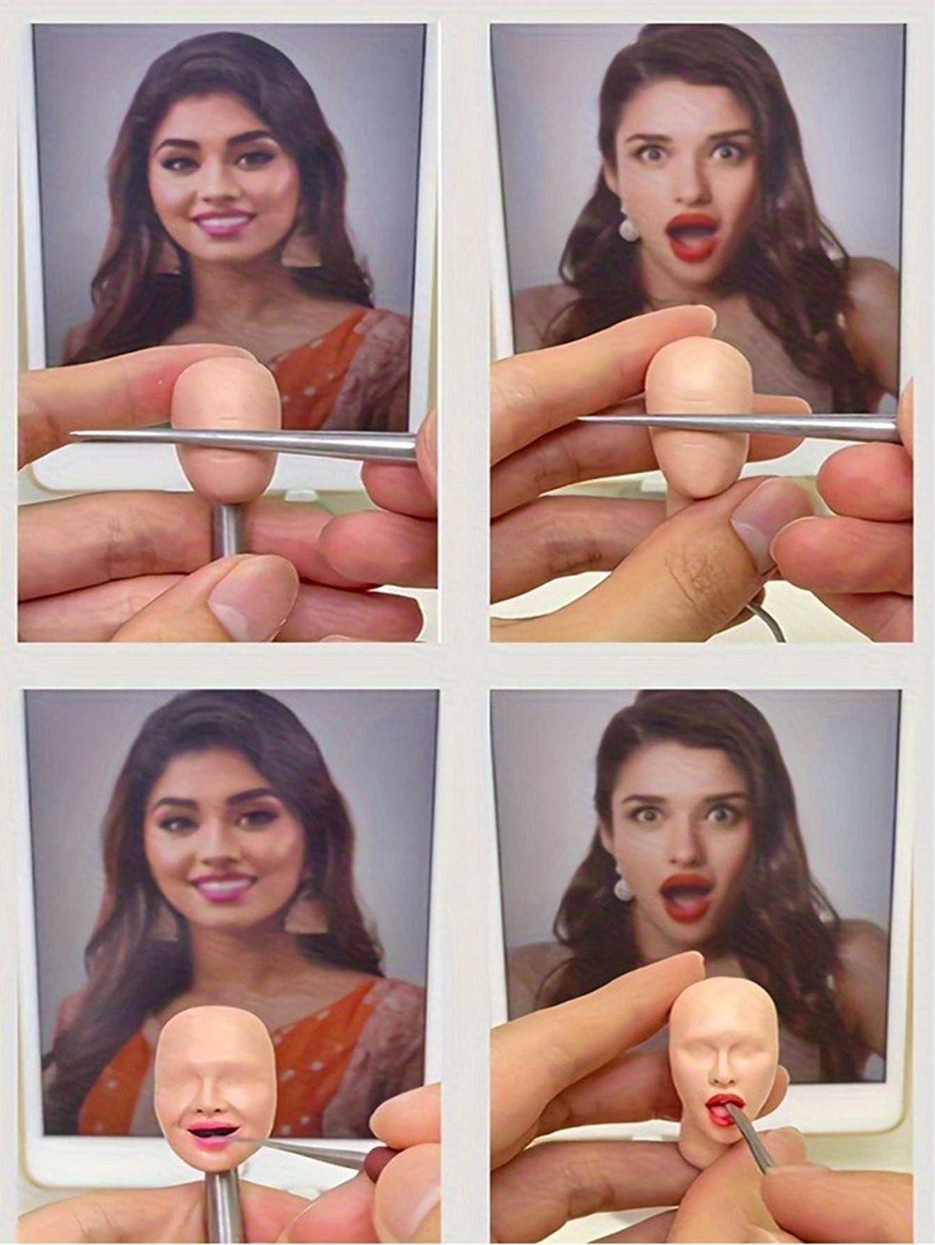 Handcrafted Custom Clay Bobblehead Dolls Personalized Clay Figurines